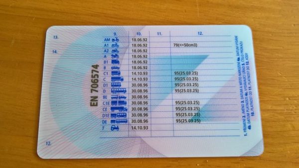 Czech drivers License cost